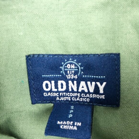 Old Navy Military Style Button Down Shirt. Unisex. Green. Size S - Picture 6 of 14